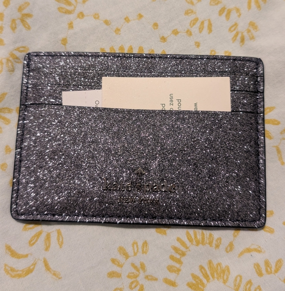 Kate Spade Glitter Card Holder